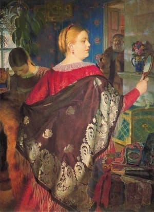 Artwork Title: Merchant's Wife with a Mirror