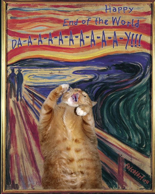 Artwork Title: Edvard Munch, The Scream. Happy End of the World Da-a-a-a-a-a-y!. European version