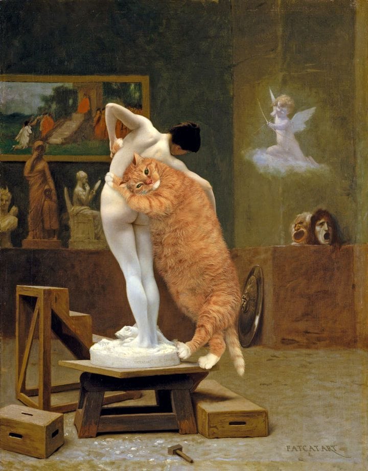 Artwork Title: Pygmalion the Cat and Galatea