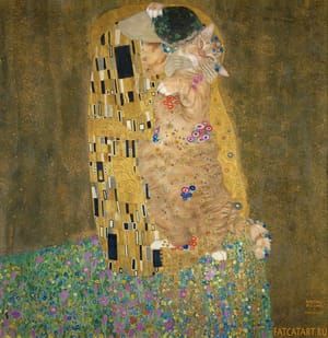 Artwork Title: Based on Gustav Klimt Der Kuss (The Kiss)