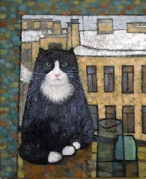 Artwork Title: Cat in the Window