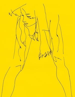 Artwork Title: Madelaine, hands on knees