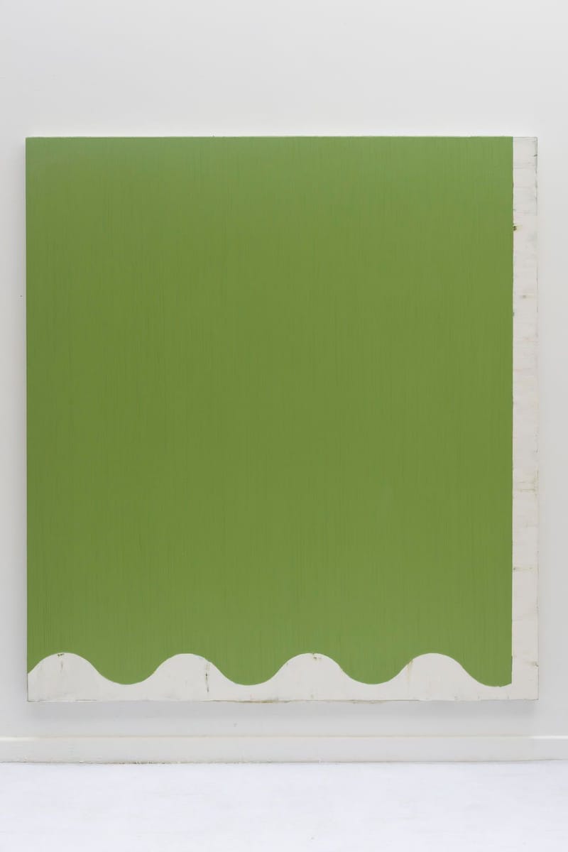 Artwork Title: Stage Right, (Dull Green Vertical)