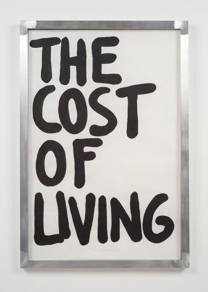 Artwork Title: The Cost of Living