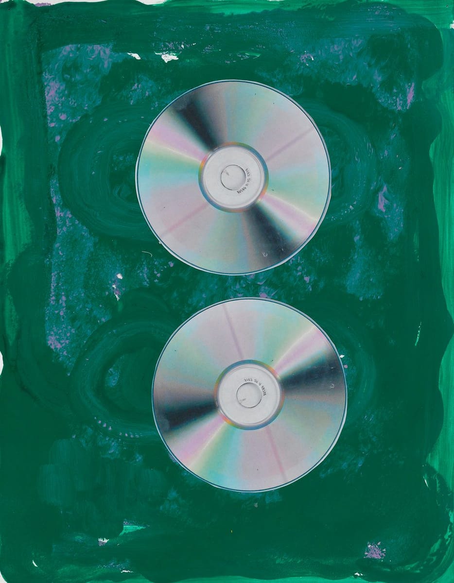 Artwork Title: CD's on Emerald