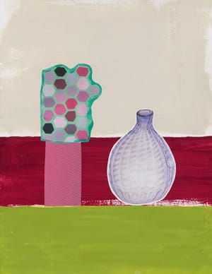 Artwork Title: Drawing for Violet Bottle on Three Colors