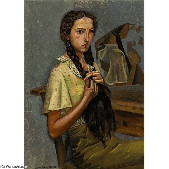 Artwork Title: Portrait Of A Girl At The Mirror