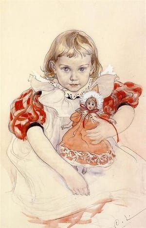 Artwork Title: A Young Girl with a Doll