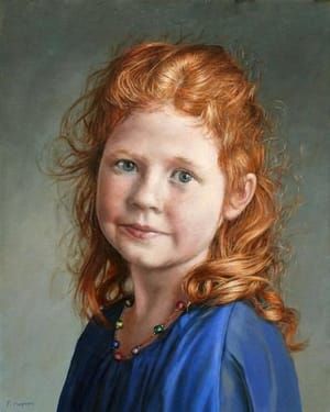 Artwork Title: Portret van een Roodharig Meisje (Portrait of a Red-Haired Girl)