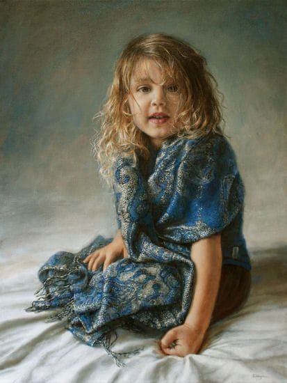 Artwork Title: Portrait of a 3-year-old girl
