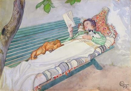 Artwork Title: Woman Lying on a Bench