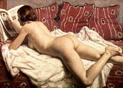 Artwork Title: Nude Reading