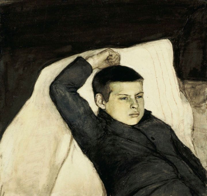 Artwork Title: Lepäävä poika (Resting Boy)