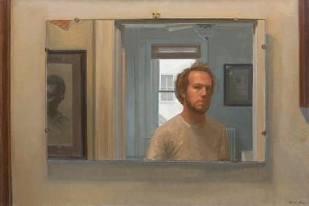 Artwork Title: Self-portrait Leaving the Guestroom