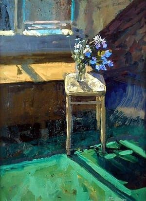 Artwork Title: Flowers on a Stool