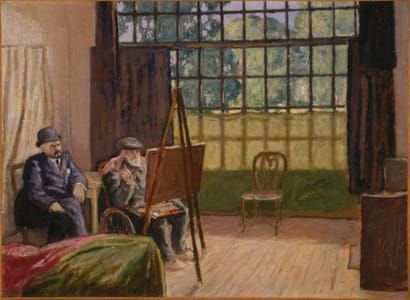 Artwork Title: Renoir in His Studio