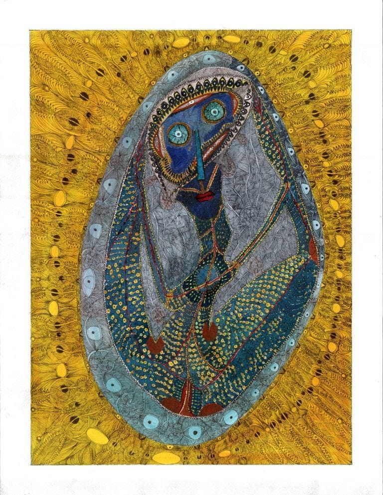 Artwork Title: La femme dans l'oeuf