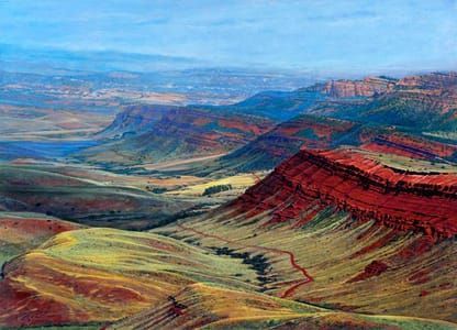 Artwork Title: Red Canyon, Lander