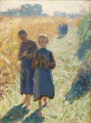Artwork Title: Meisjes in het veld (Girls in the Field)