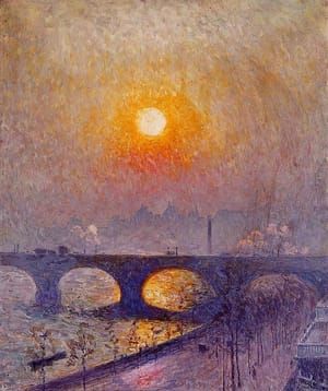 Artwork Title: Sunset over Waterloo Bridge