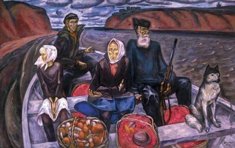 Artwork Title: Сентябрь на Мезени (September on the Mezen River)