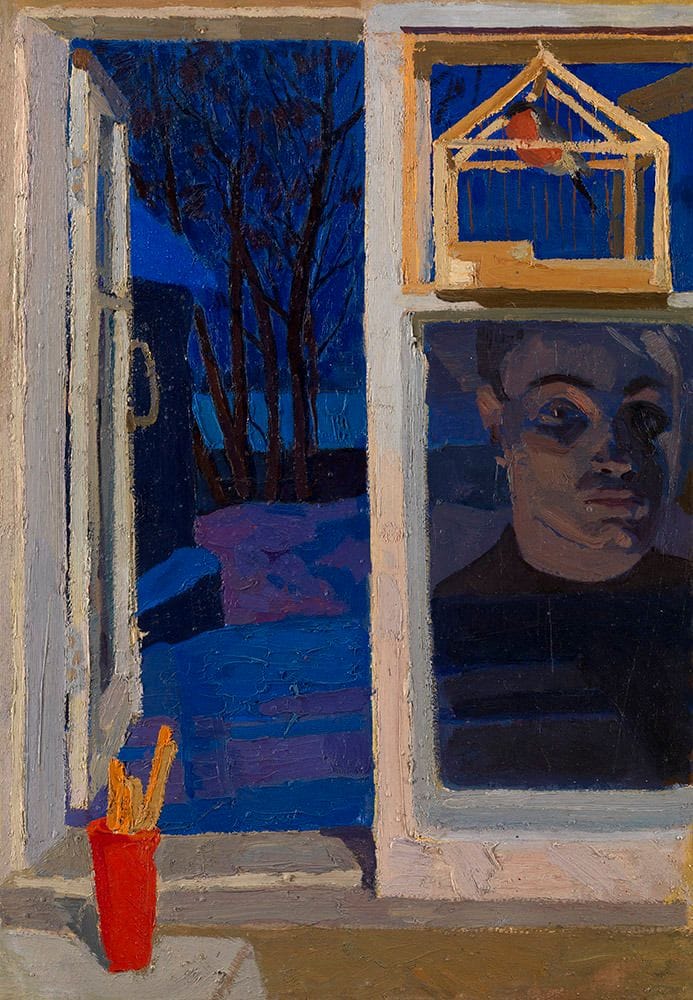 Artwork Title: Reflection by the Window (Self Portrait)