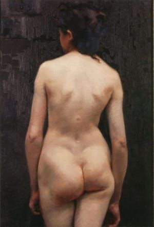 Artwork Title: Stand Female Nude from the Back
