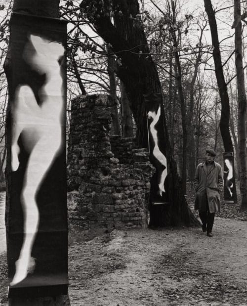 Artwork Title: SelfPortrait with Photograms in the English Garden, Munich 1963