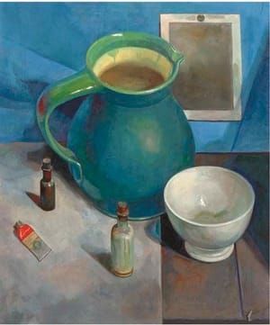 Artwork Title: A still life with a jug and a bowl