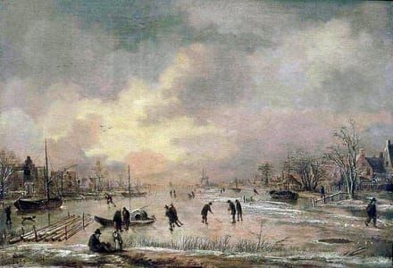 Artwork Title: Winterlandscape with houses