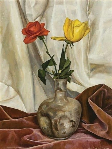 Artwork Title: Yellow and Red Roses