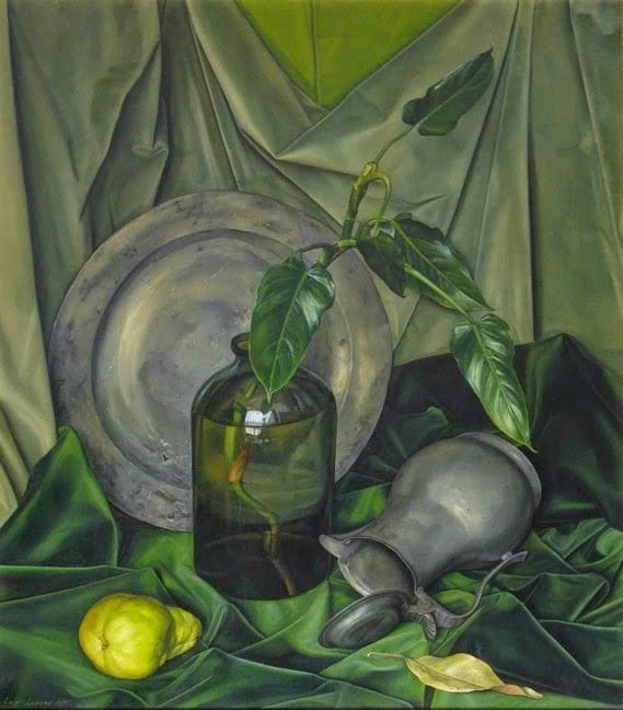 Artwork Title: Greens and Grey