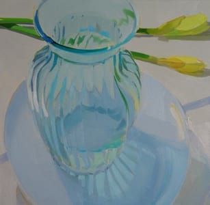 Artwork Title: Green Vase for Daffodils
