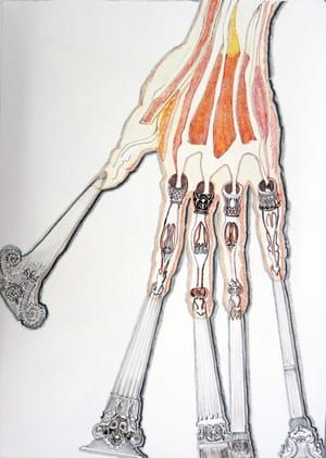 Artwork Title: Serie Mapas anatómicos