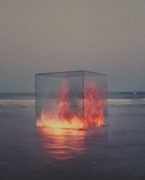 Artwork Title: Fire in a Box