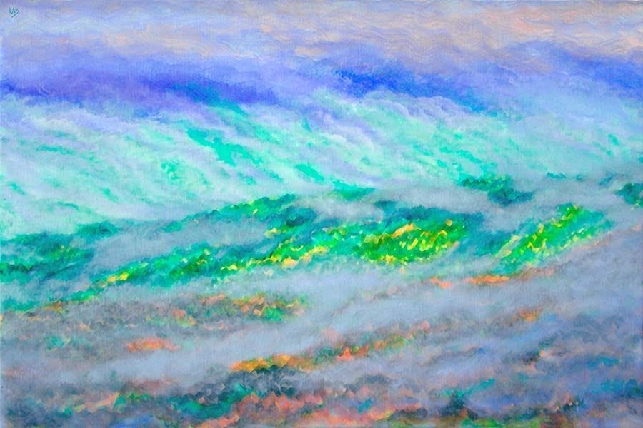 Artwork Title: Hill and Clouds (Hügel und Wolken, Wzgórze i Chmury)
