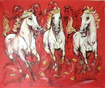 Artwork Title: Horses