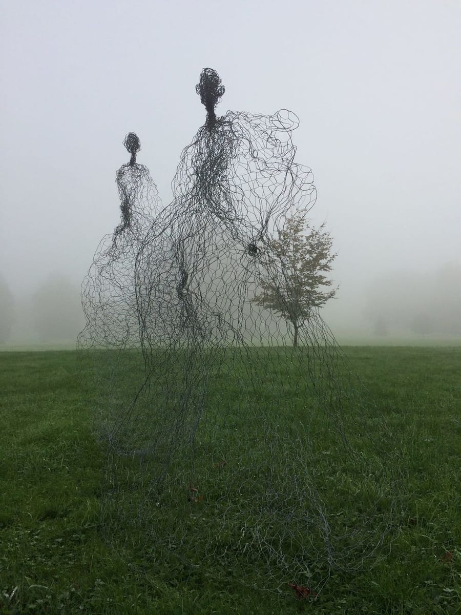 Artwork Title: Figures in the Mist