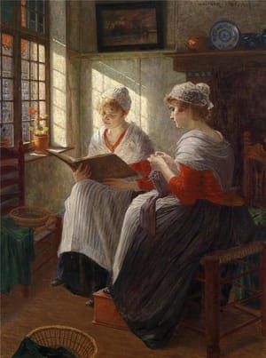 Artwork Title: Two Girls at the Window