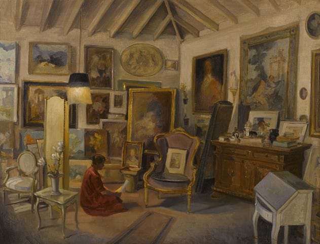 Artwork Title: Victorian Studio Interior