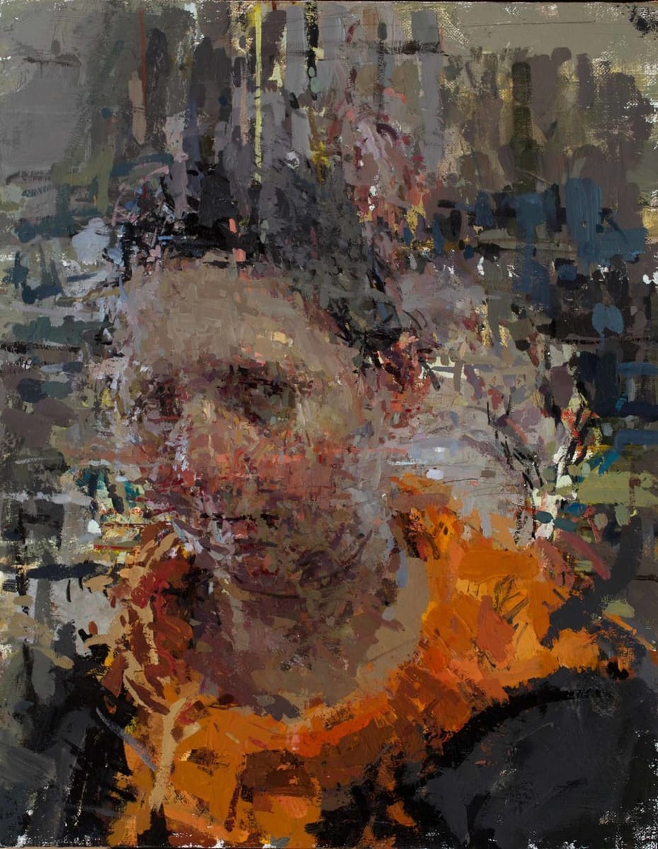 Artwork Title: Portrait with Orange Scarf