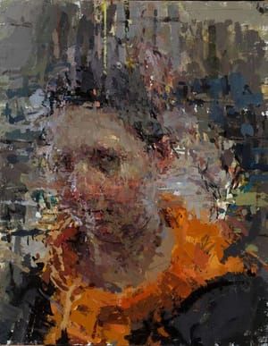Artwork Title: Portrait with Orange Scarf