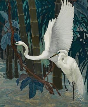 Artwork Title: Egrets
