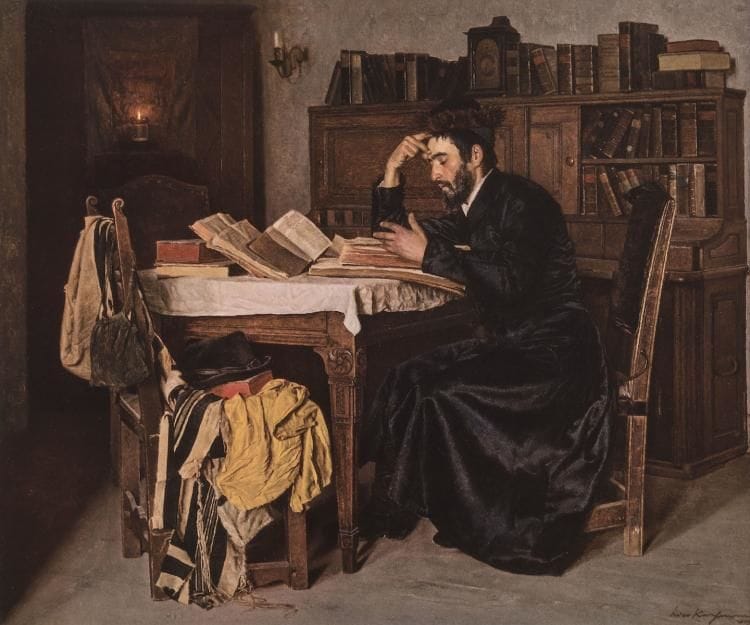 Artwork Title: Man Studying Torah