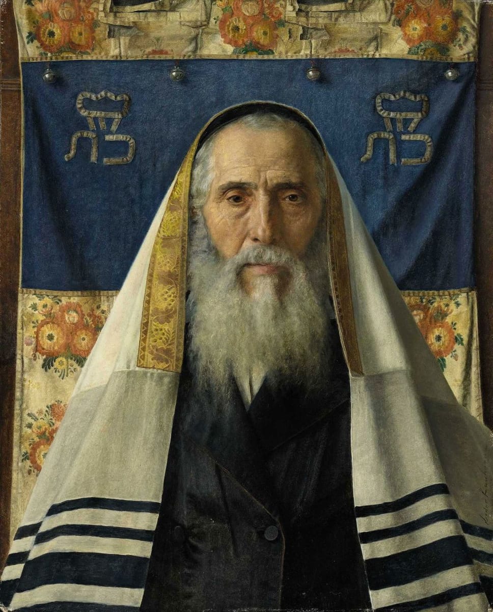 Artwork Title: Rabbi with prayer shawl