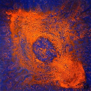 Artwork Title: Orange and blue.