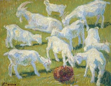 Artwork Title: Goats in the Sunshine