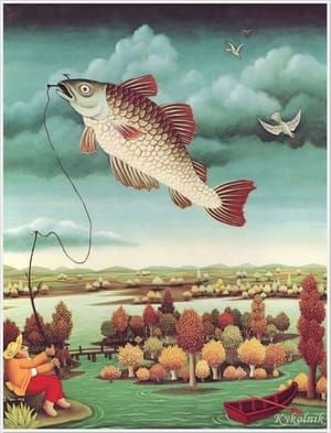 Artwork Title: Fish in the Air