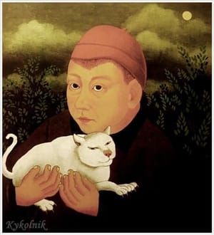 Artwork Title: Boy with Cat