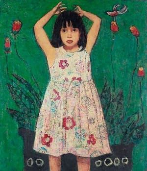 Artwork Title: Girl with Poppies